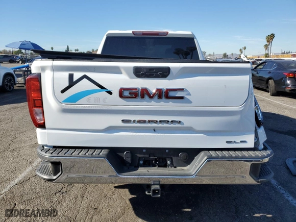 2022 GMC Sierra 1500 SLE with VIN 1GTR8BEK5NZ135368, listed as a Copart auction lot 41597285 with 113,322 mi miles and Salvage Title. Bid and sale history available at carsss.com. Image 6.