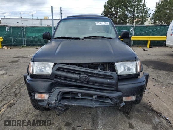 2000 Toyota 4Runner Limited with VIN JT3GN87R4Y0157503, listed as a Copart auction lot 51157785 with 282,853 mi miles and Salvage Title. Bid and sale history available at DreamBid. Image 5.