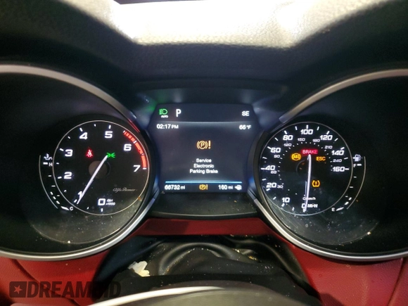 2019 Alfa Romeo Stelvio Ti Sport z VIN ZASPAKBN2K7C43312, wystawiony jako Copart lot #49851515 z przebiegiem 66 732 mil mil oraz Szkoda całkowita • Salvage title. Historia ofert i sprzedaży dostępna na DreamBid. Obrazek 9.