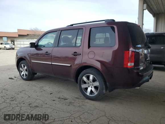 2013 Honda Pilot Touring with VIN 5FNYF4H96DB079063, listed as a Copart auction lot 50065955 with 215,535 mi miles and Salvage Title. Bid and sale history available at carsss.com. Image 2.