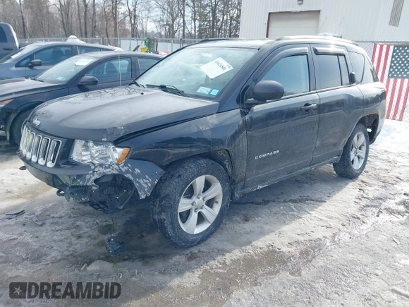 2011 Jeep Compass with VIN 1J4NF1FB8BD154545, listed as a IAAI auction lot 41624501 with 87,204 mi miles. Bid and sale history available at carsss.com. Image 2.