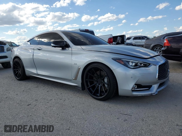 2018 Infiniti Q60 Sport with VIN JN1EV7EK5JM341935, listed as a Copart auction lot 71066014 with 40,320 mi miles and Salvage Title. Bid and sale history available at DreamBid. Image 4.