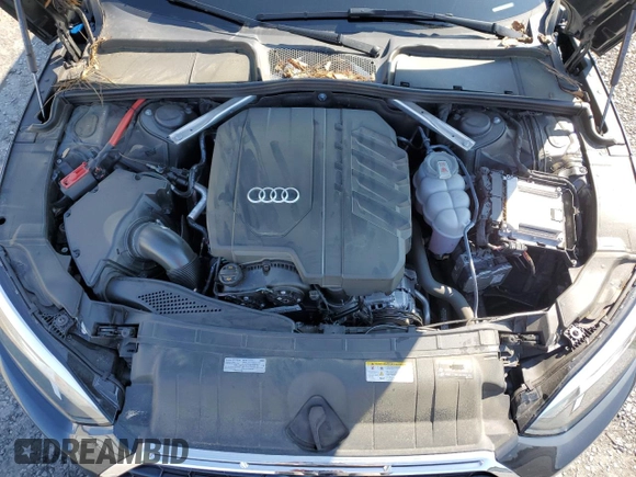 2022 Audi A5 Sportback Premium with VIN WAUABCF58NA040165, listed as a Copart auction lot 65185634 with 34,527 mi miles and Salvage Title. Bid and sale history available at carsss.com. Image 11.