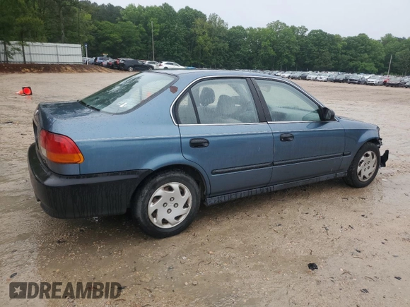 1997 Honda Civic LX z VIN 2HGEJ6676VH507855, wystawiony jako Copart lot #56684455 z przebiegiem 185 498 mil mil oraz Szkoda całkowita • Salvage title. Historia ofert i sprzedaży dostępna na DreamBid. Obrazek 3.