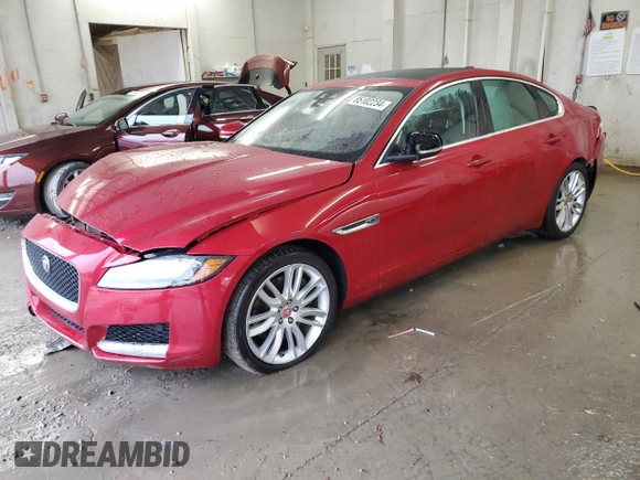 2016 Jaguar XF 35t Prestige with VIN SAJBE4BV6GCY16764, listed as a Copart auction lot 85102234 with 82,949 mi miles and Salvage Title. Bid and sale history available at carsss.com. Image 1.