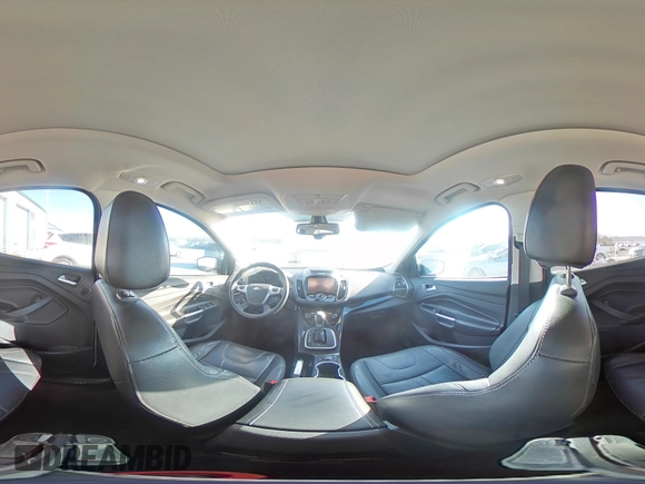 2013 Ford Escape Titanium with VIN 1FMCU0J97DUB50714, listed as a Copart auction lot 50343635 with 154,192 mi miles and Salvage Title. Bid and sale history available at carsss.com. Image 15.