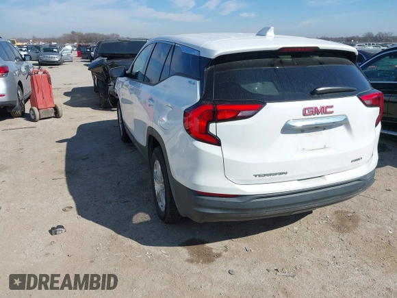 2018 GMC Terrain SLE with VIN 3GKALTEV3JL298666, listed as a IAAI auction lot 41655369 with 91,383 mi miles. Bid and sale history available at carsss.com. Image 3.