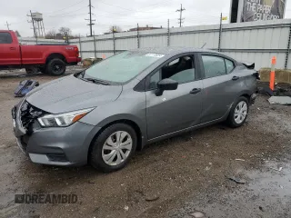 2021 Nissan Versa S with VIN 3N1CN8DV3ML895742, listed as a Copart auction lot 41878345 with 75,792 mi miles and Salvage title. Bid and sale history available at DreamBid. Image 1.
