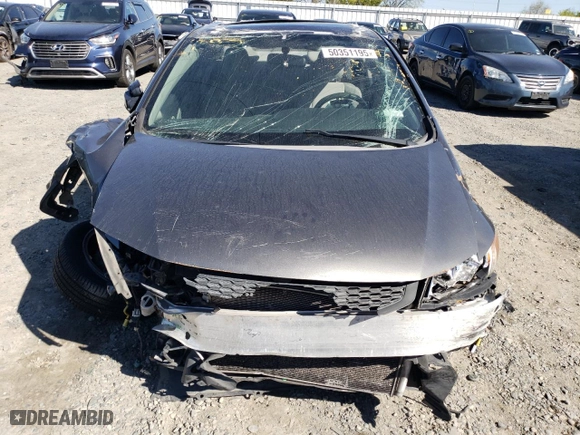 2012 Honda Civic Cpe EX with VIN 2HGFG3B88CH538196, listed as a Copart auction lot 50351195 with 176,345 mi miles and Salvage Title. Bid and sale history available at carsss.com. Image 5.