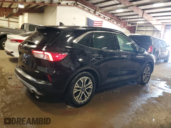 2020 Ford Escape SEL with VIN 1FMCU0H61LUA31728, listed as a Copart auction lot 54824065 with 63,194 mi miles and Salvage title. Bid and sale history available at DreamBid. Image 3.