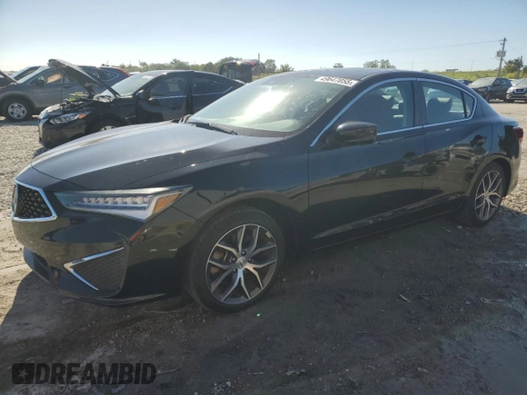 2020 Acura ILX w/Premium Pkg with VIN 19UDE2F78LA000802, listed as a Copart auction lot 49647055 with 22,560 mi miles and Salvage Title. Bid and sale history available at carsss.com. Image 1.