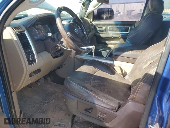 2012 Ram 2500 Laramie Longhorn with VIN 3C6UD5GLXCG185281, listed as a Copart auction lot 45575155 with 218,321 mi miles and Salvage Title. Bid and sale history available at carsss.com. Image 7.