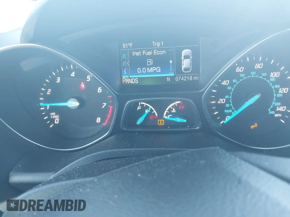 2016 Ford Escape Titanium with VIN 1FMCU9J96GUB65441, listed as a IAAI auction lot 41412223 with 74,218 mi miles. Bid and sale history available at carsss.com. Image 7.
