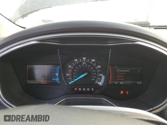 2016 Ford Fusion SE with VIN 3FA6P0H77GR225801, listed as a Copart auction lot 51813815 with 61,620 mi miles and Salvage Title. Bid and sale history available at carsss.com. Image 9.