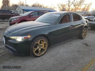 2020 Alfa Romeo Giulia Ti Sport with VIN ZARFANBN8L7631447, listed as a Copart auction lot 82024614 with 53,119 mi miles and Salvage Title. Bid and sale history available at carsss.com. Image 1.