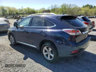 2013 Lexus RX 350 with VIN 2T2BK1BA9DC156804, listed as a Copart auction lot 54735355 with 95,280 mi miles and Salvage Title. Bid and sale history available at carsss.com. Image 2.
