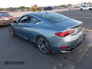 2020 Infiniti Q60 Luxe with VIN JN1EV7EK8LM341026, listed as a IAAI auction lot 42197596 with 54,500 mi miles and . Bid and sale history available at DreamBid. Image 3.
