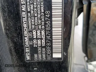 2007 Mercedes-Benz C with VIN WDBRF87J47F856748, listed as a Copart auction lot 56274605 with 165,551 mi miles and Salvage title. Bid and sale history available at DreamBid. Image 12.
