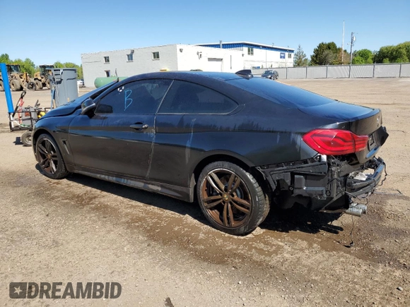 2018 BMW 4 Series 430i xDrive with VIN WBA4W5C53JAA49936, listed as a Copart auction lot 57306505 with Not provided miles and Salvage title. Bid and sale history available at DreamBid. Image 2.