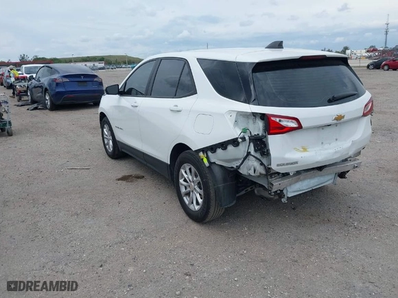 2020 Chevrolet Equinox LS with VIN 3GNAXHEV6LS627857, listed as a IAAI auction lot 41747298 with 69,276 mi miles. Bid and sale history available at carsss.com. Image 3.