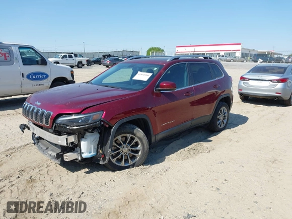 2020 Jeep Cherokee Altitude with VIN 1C4PJLLB9LD585622, listed as a IAAI auction lot 41892080 with 21,331 mi miles and . Bid and sale history available at carsss.com. Image 18.