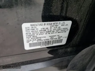 2023 Nissan ARIYA EVOLVE+ with VIN JN1DF0BB7PM710744, listed as a Copart auction lot 69818454 with 6,597 mi miles and Salvage Title. Bid and sale history available at carsss.com. Image 12.