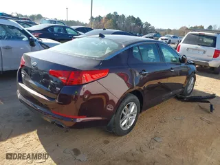2013 Kia Optima LX with VIN 5XXGM4A74DG257866, listed as a IAAI auction lot 40975293 with 190,173 mi miles. Bid and sale history available at carsss.com. Image 4.