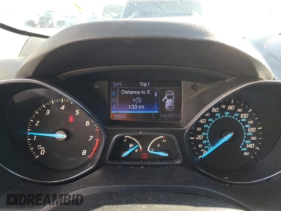 2013 Ford Escape Titanium with VIN 1FMCU0J97DUB50714, listed as a Copart auction lot 50343635 with 154,192 mi miles and Salvage Title. Bid and sale history available at carsss.com. Image 9.