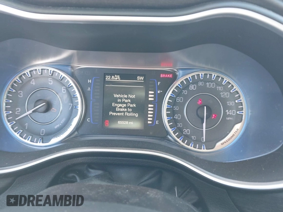 2016 Chrysler 200 Limited with VIN 1C3CCCAB0GN123658, listed as a IAAI auction lot 41596229 with 65,528 mi miles. Bid and sale history available at carsss.com. Image 7.