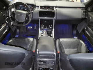 2019 Land Rover Range Rover Sport SVR with VIN SALWZ2SE9KA837551, listed as a Copart auction lot 86842854 with 47,991 mi miles and Salvage Title. Bid and sale history available at DreamBid. Image 8.