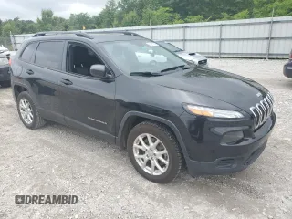 2016 Jeep Cherokee Sport z VIN 1C4PJLAB2GW222382, wystawiony jako Copart lot #59657865 z przebiegiem 124 673 mil mil oraz Szkoda całkowita • Salvage title. Historia ofert i sprzedaży dostępna na DreamBid. Obrazek 4.
