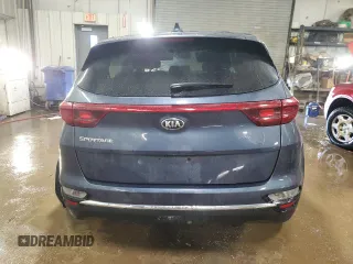 2020 Kia Sportage LX with VIN KNDPMCAC8L7709154, listed as a Copart auction lot 48353215 with 65,511 mi miles and Salvage Title. Bid and sale history available at carsss.com. Image 6.