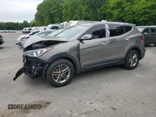 2018 Hyundai Santa Fe 2.4L with VIN 5XYZTDLB9JG563224, listed as a Copart auction lot 58470265 with 133,844 mi miles and Salvage title. Bid and sale history available at DreamBid. Image 1.