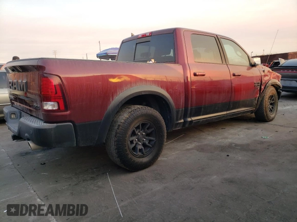 2017 Ram 1500 Rebel with VIN 1C6RR7YTXHS850780, listed as a Copart auction lot 88130115 with 91,040 mi miles and Salvage title. Bid and sale history available at DreamBid. Image 3.
