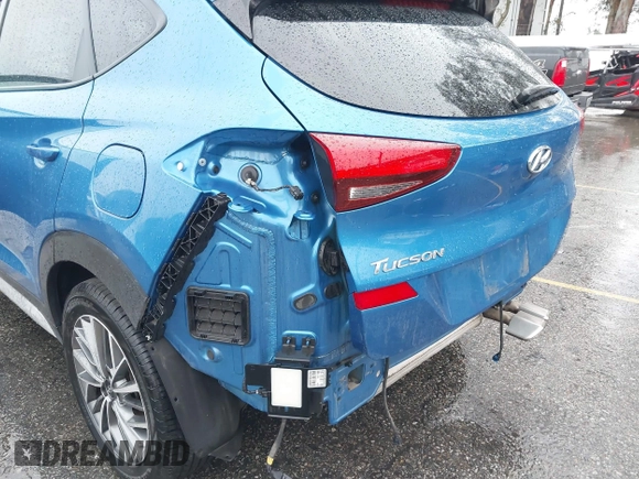 2019 Hyundai Tucson Ultimate with VIN KM8J3CAL9KU990451, listed as a IAAI auction lot 41546822 with 83,536 mi miles. Bid and sale history available at carsss.com. Image 18.