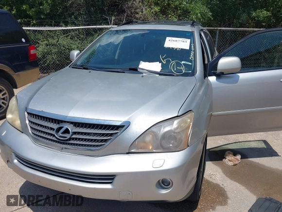 2006 Lexus RX 400h with VIN JTJGW31U362000391, listed as a IAAI auction lot 42687783 with 213,890 mi miles and . Bid and sale history available at DreamBid. Image 6.