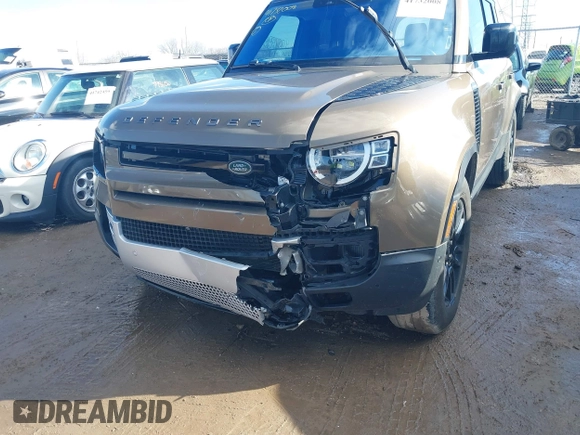 2021 Land Rover Defender S with VIN SALEJERX5M2041372, listed as a IAAI auction lot 41732008 with 62,233 mi miles and . Bid and sale history available at DreamBid. Image 6.