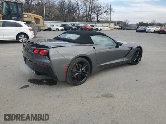 2015 Chevrolet Corvette 1LT with VIN 1G1YB3D73F5102838, listed as a Copart auction lot 50013215 with 44,037 mi miles and Salvage Title. Bid and sale history available at carsss.com. Image 3.