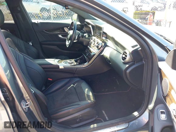 2018 Mercedes-Benz C 43 AMG with VIN 55SWF6EBXJU265001, listed as a IAAI auction lot 42184097 with 50,800 mi miles and . Bid and sale history available at DreamBid. Image 5.