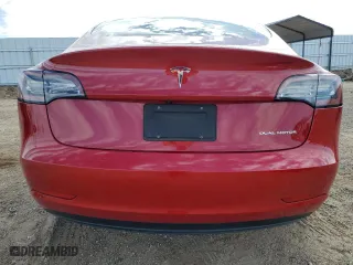 2019 Tesla Model 3 Long Range with VIN 5YJ3E1EB1KF387273, listed as a Copart auction lot 47318605 with 57,111 mi miles and Salvage Title. Bid and sale history available at carsss.com. Image 6.