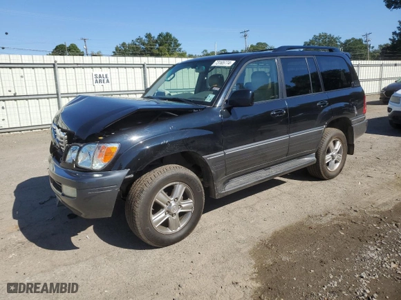 2006 Lexus LX 470 with VIN JTJHT00W664006446, listed as a Copart auction lot 73165774 with 294,950 mi miles and Salvage Title. Bid and sale history available at carsss.com. Image 1.