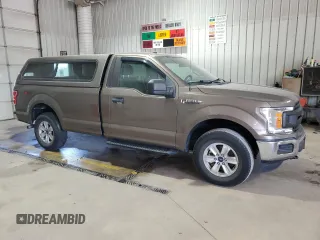 2018 Ford F-150 XL with VIN 1FTMF1EB4JKC19744, listed as a Copart auction lot 57333825 with 81,550 mi miles and Salvage title. Bid and sale history available at DreamBid. Image 4.