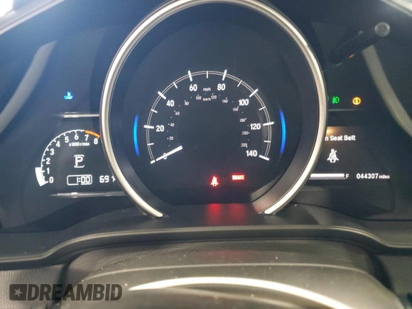 2018 Honda Fit EX-L with VIN 3HGGK5H9XJM705526, listed as a Copart auction lot 69812084 with 44,307 mi miles and Salvage Title. Bid and sale history available at carsss.com. Image 9.