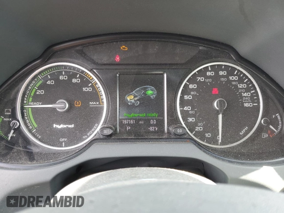 2013 Audi Q5 Hybrid Prestige with VIN WA1C8AFP5DA042187, listed as a Copart auction lot 43698115 with 197,161 mi miles and Clean title. Bid and sale history available at DreamBid. Image 9.