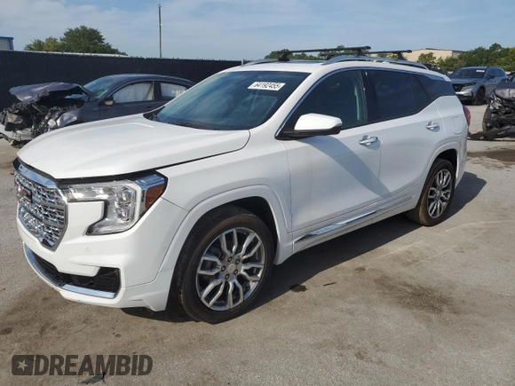 2022 GMC Terrain Denali with VIN 3GKALXEV7NL310492, listed as a Copart auction lot 64192455 with 12,081 mi miles and Clean title. Bid and sale history available at DreamBid. Image 1.