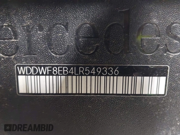2020 Mercedes-Benz C 300 with VIN WDDWF8EB4LR549336, listed as a IAAI auction lot 41567409 with 19,642 mi miles and . Bid and sale history available at DreamBid. Image 17.