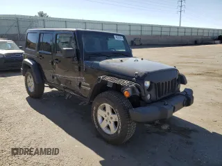 2014 Jeep Wrangler Unlimited Sport with VIN 1C4BJWDG8EL207287, listed as a Copart auction lot 49522335 with 67,472 mi miles and Salvage Title. Bid and sale history available at carsss.com. Image 4.