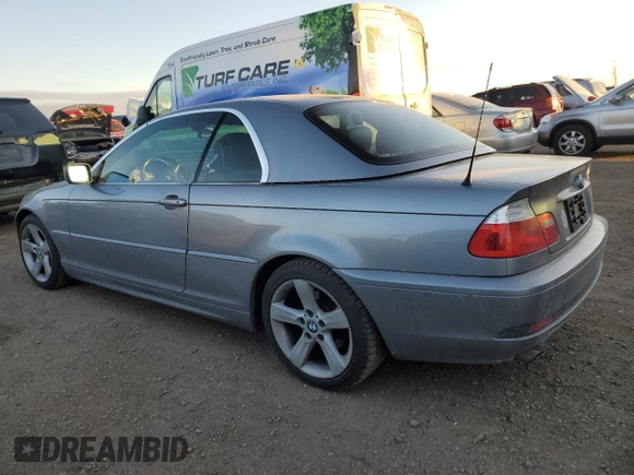 2004 BMW 3 Series 325Ci with VIN WBABW33444PL25543, listed as a Copart auction lot 83811414 with 106,309 mi miles and Salvage Title. Bid and sale history available at carsss.com. Image 2.