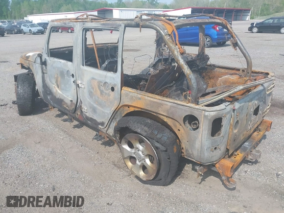 2013 Jeep Wrangler Unlimited Sahara with VIN 1C4BJWEG6DL551696, listed as a IAAI auction lot 42171223 with 164,927 mi miles and . Bid and sale history available at DreamBid. Image 3.
