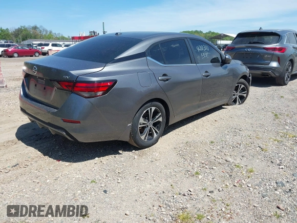2020 Nissan Sentra SV z VIN 3N1AB8CV9LY287310, wystawiony jako IAAI lot #42103110 z przebiegiem 45 999 mil mil oraz . Historia ofert i sprzedaży dostępna na DreamBid. Obrazek 4.